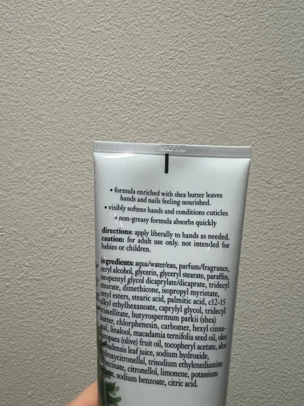 PHILOSOPHY BABY GRACE HAND AND NAIL CREAM 7 OZ / 208 ML